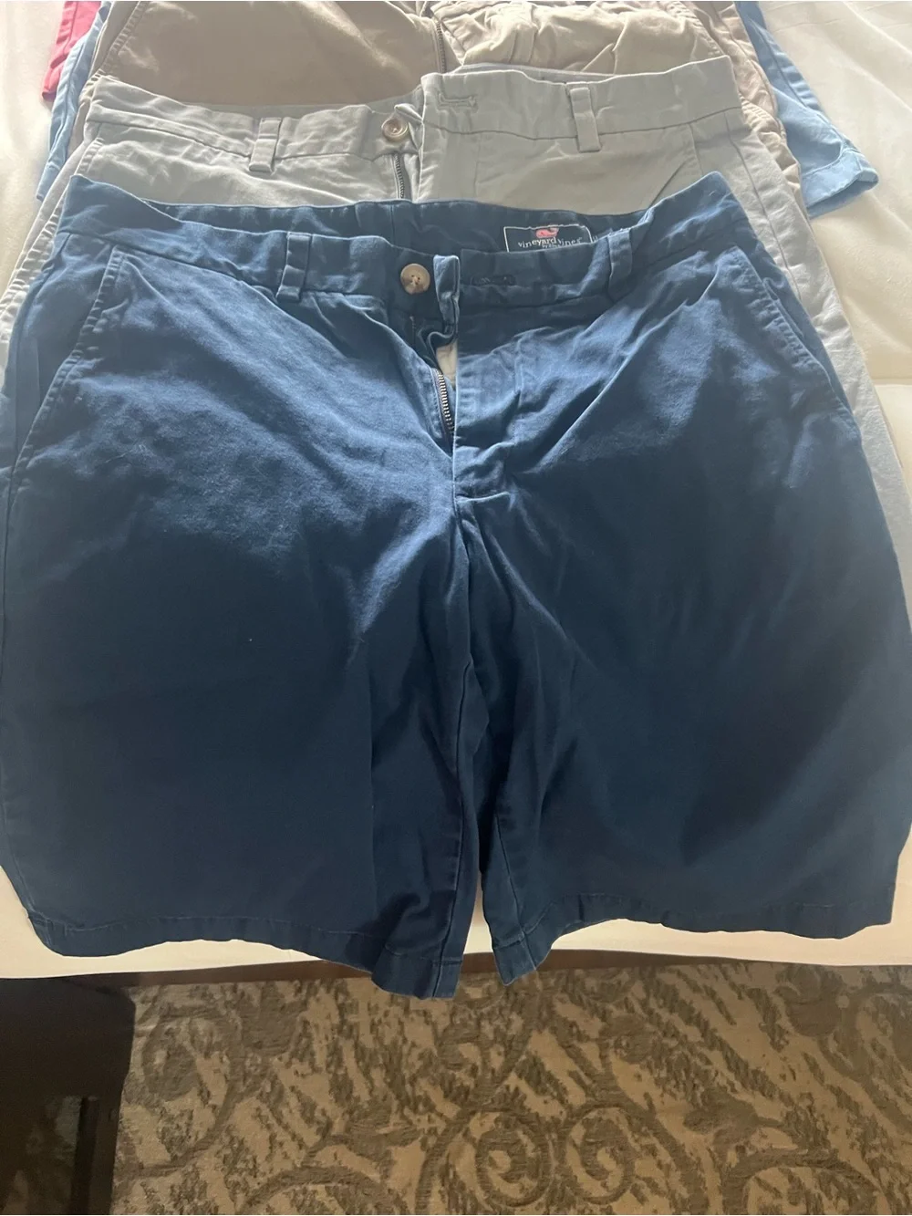 Vineyard Vines Men’s Chino Shorts - Navy, Tan, Light Blue, Coral, Gray